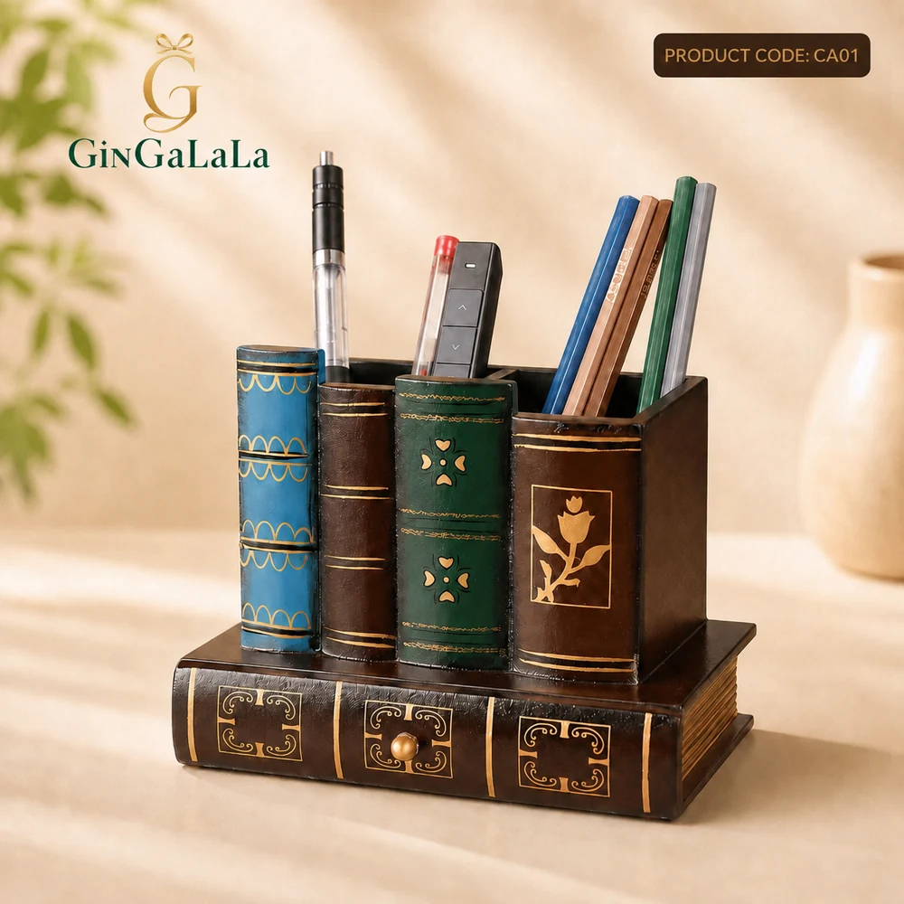 Book Shape Pen Holder